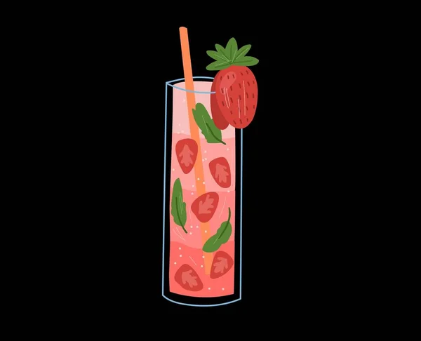 Tasty Delicious Juice Vector Fresh Healthy Drink Illustration Food Meal — Stok Vektör