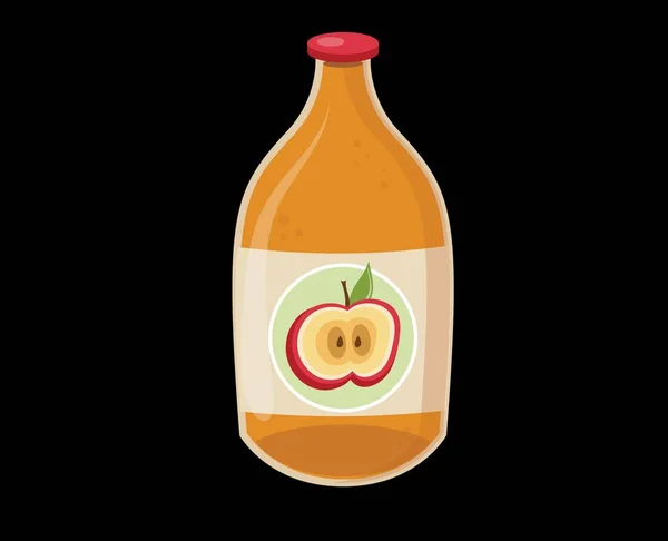 Tasty Delicious Juice Vector Fresh Healthy Drink Illustration Food Meal — Stock vektor