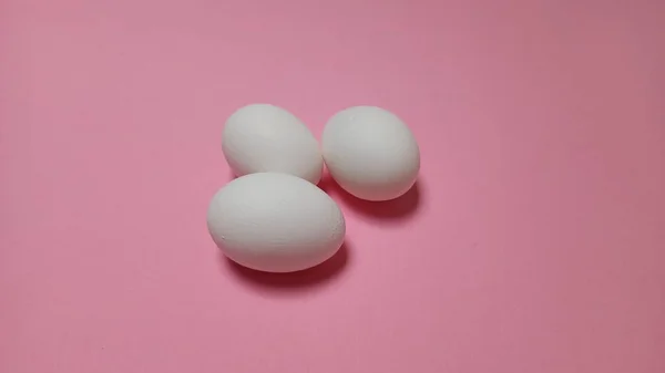 Uncooked Egg White Color White Background Food Meal Lunch Dinner — Stock Fotó