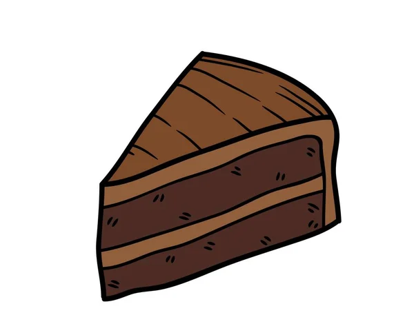 Tasty Delicious Sweet Cake Vector Illustration Fresh Healthy Food Meal — Stockový vektor
