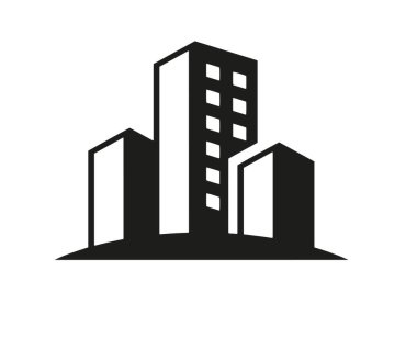 Renkli bina illüstrasyonunun yakın çekim vektörü ev imalathanesi ofis ofis apartman dairesi otel