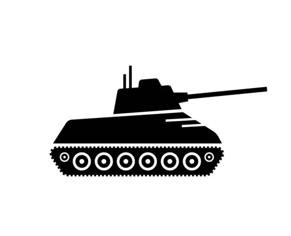 タンク車のクローズアップベクトル図面イラストタンカー輸送軍の爆発的な機械技術大砲のグラフィック — ストックベクタ