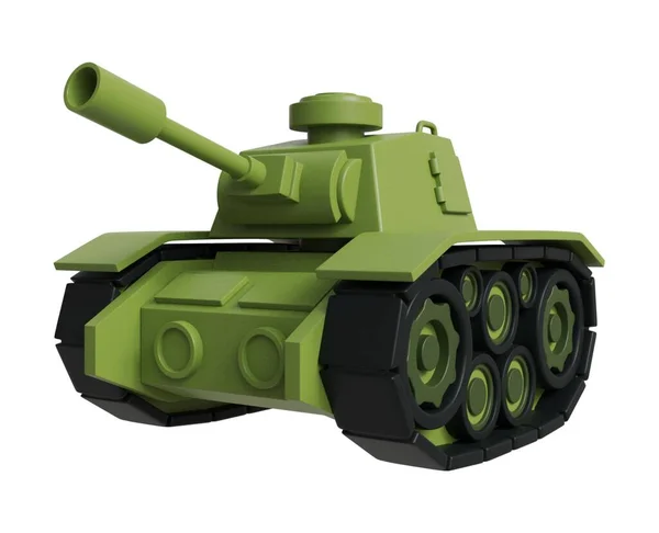 Tank Fahrzeug Nahaufnahme Vektor Zeichnung Illustration Tanker Transport Militär Krieg — Stockvektor
