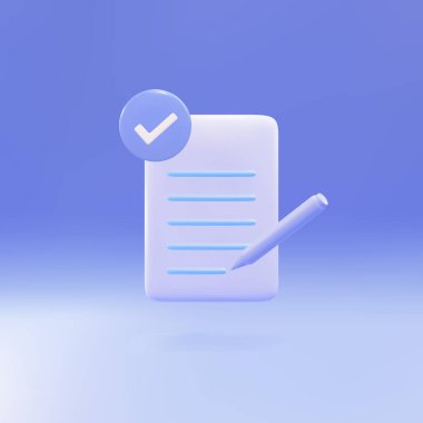 3d Kopyalama, yazma simgesi. Yaratıcı yazarlık ve hikaye anlatma, eğitim kavramı.