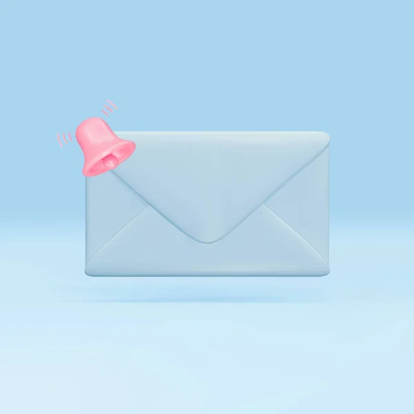 Blue Email Icon Notification Unread Mail Logo — Vector de stock