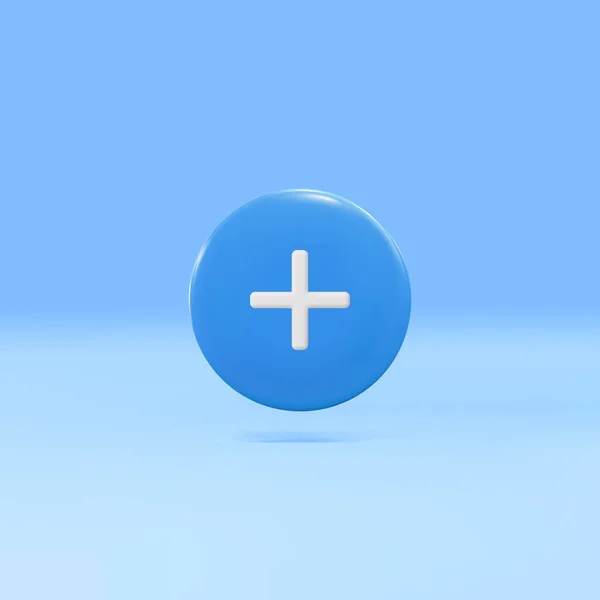 Add Cross Button — Vector de stock