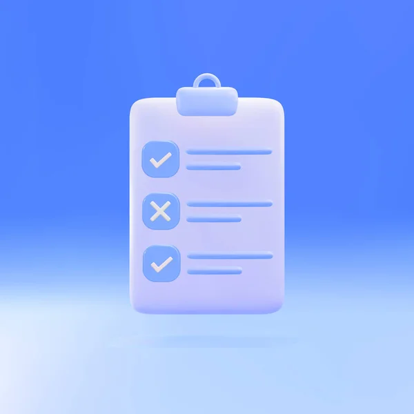 Assignment Icon Clipboard Checklist Document Symbol — Vector de stock