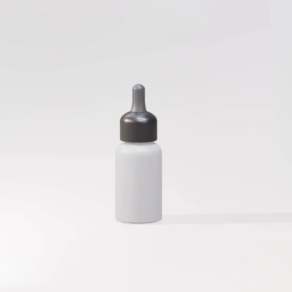 Bottles Liquid Vape Gray Background — Stok Vektör