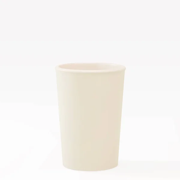 Paper Open Cup White Background — стоковый вектор