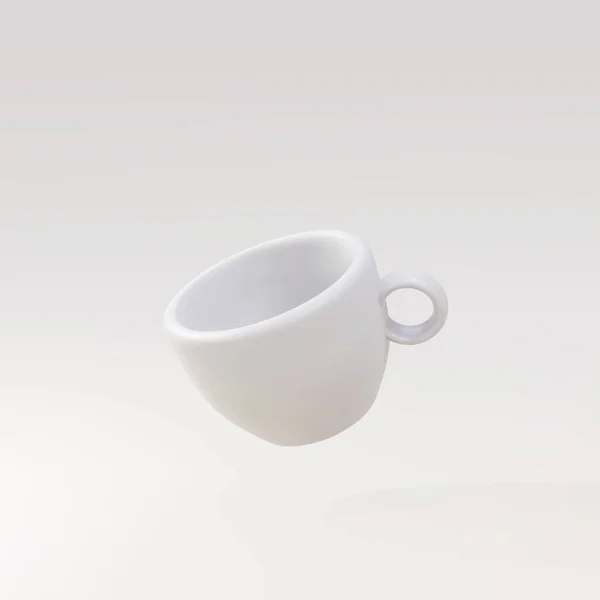 White Cup Vector Illustration — 图库矢量图片