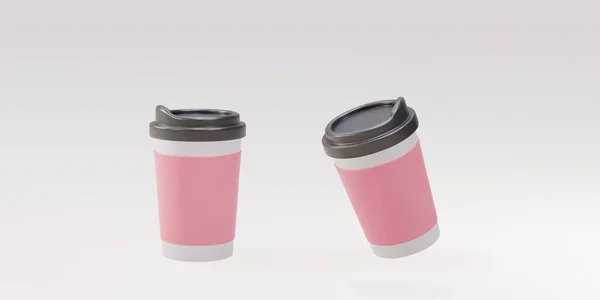 Two Paper Coffee Cups — Image vectorielle