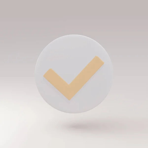 Check Mark Button App Icon — Stockvektor