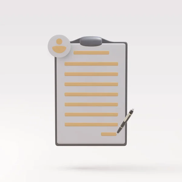 Realistic Copywriting Writing Icon Document Pens — Vector de stock