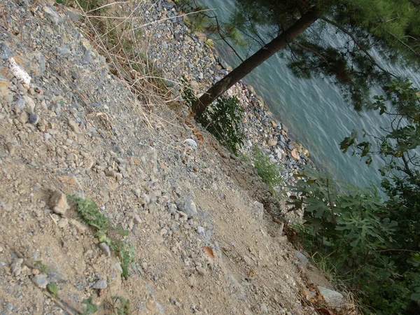 Bosphorus manzaraları denizi ve gökyüzünü