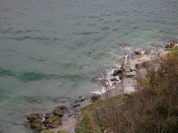 Bosphorus manzaraları denizi ve gökyüzünü