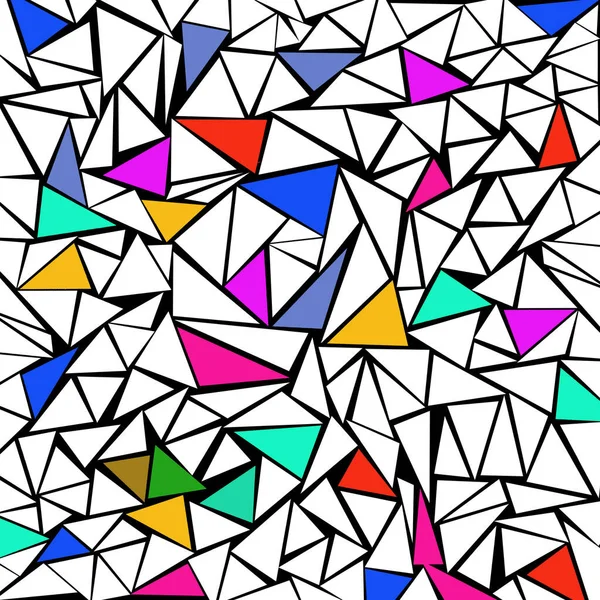 Mosaïque Triangles Couleurs Magnifiques — Photo