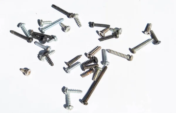 Various Screws Nuts Washers Stock Image