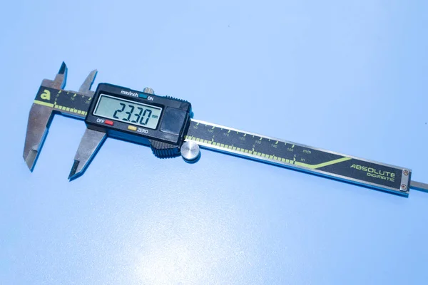Black yellow metal caliper with digital display 1