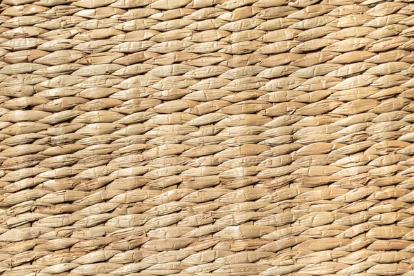 background of light yellow mat woven from reeds.