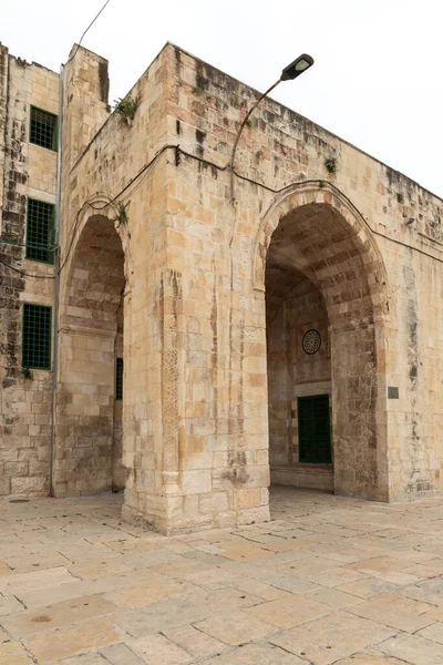 Entrada Escuela Niñas Medresse Monte Del Templo Ciudad Vieja Jerusalén — Foto de Stock