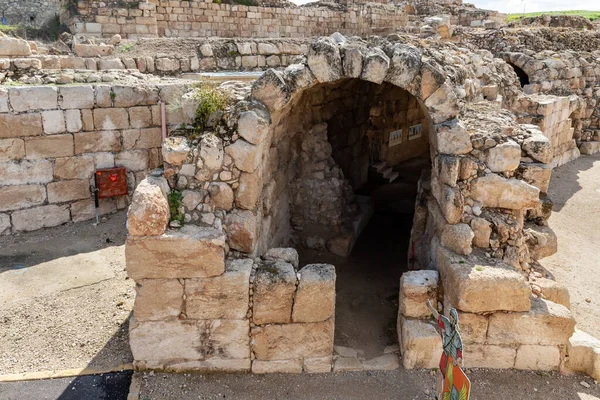 Kiryat Gat Israel März 2021 Überreste Eines Tunnels Unter Dem — Stockfoto
