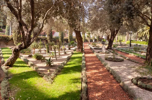 Majestic Beauty Bahai Garden Located Mount Carmel City Haifa Northern — Stock Photo, Image