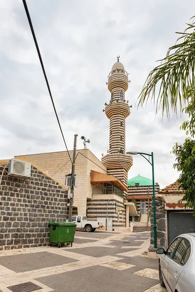 Назарет Ізраїль Грудня 2020 Мечеть Мінаретом Мусульманському Селі Кфар Кама — стокове фото