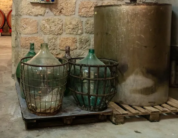 Bethléem Israël Décembre 2020 Conteneurs Anciens Pour Stocker Vin Dans — Photo