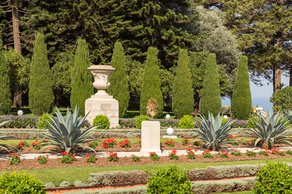 Haifa Israel Novembro 2021 Majestosa Beleza Jardim Bahai Localizado Monte — Fotografia de Stock