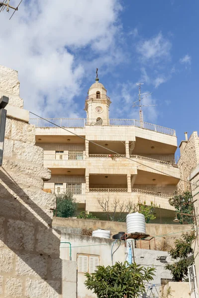 Bethlehem Israel December 2021 View Star Street Salesian Convent Bethlehem — Fotografia de Stock