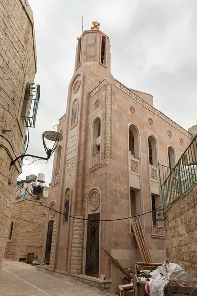 Belém Israel Dezembro 2021 Igreja Ortodoxa Copta Edifício Século Xxi — Fotografia de Stock