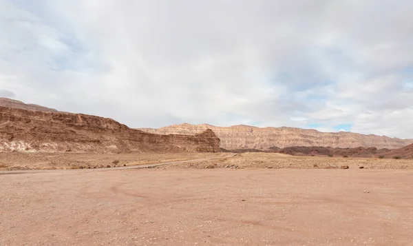 Fantasticamente Bela Natureza Montanhosa Parque Nacional Timna Perto Eilat Sul — Fotografia de Stock