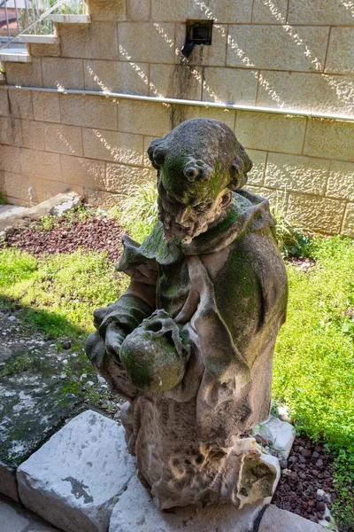 Nazareth Israel February 2022 Stone Statue Saints Display Museum Church — Stock Photo, Image