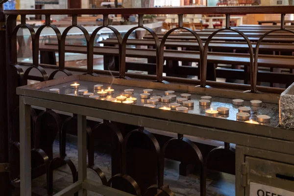 Nazareth Israel February 2022 Place Lighting Candles Second Floor Church — Stock Photo, Image