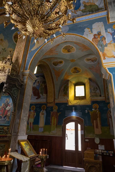 Názáret Izrael 2022 Február Angyali Üdvözlet Görög Ortodox Egyházának Belseje — Stock Fotó