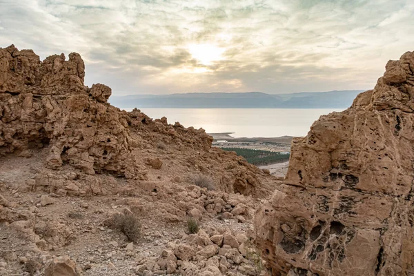 Άποψη Από Ένα Βουνό Κοντά Στο Ρέμα Tamarim Στην Ισραηλινή — Φωτογραφία Αρχείου