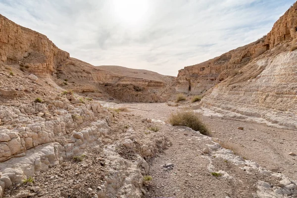 Mountains Judean Desert Tamarim Stream Israeli Side Dead Sea Jerusalem — Foto de Stock
