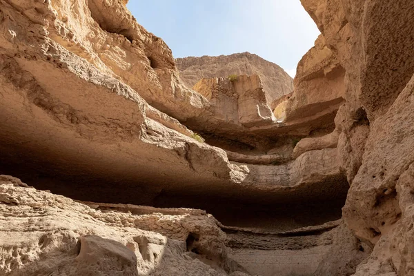 Desierto Piedra Cerca Del Arroyo Khatsatson Lado Israelí Del Mar — Foto de Stock