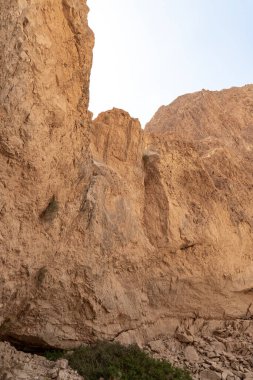 Khatsatson deresinin yanındaki taş çöl, İsrail 'deki Kudüs yakınlarında, Ölü Deniz' in İsrail tarafında.