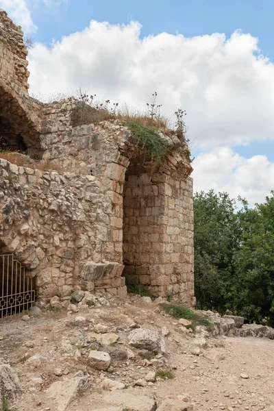 Well Preserved Remains Yehiam Crusader Fortress Kibbutz Yehiam Galilee Northern — Stockfoto