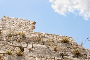 The well-preserved remains of the Yehiam Crusader fortress at Kibbutz Yehiam, in Galilee, northern Israel