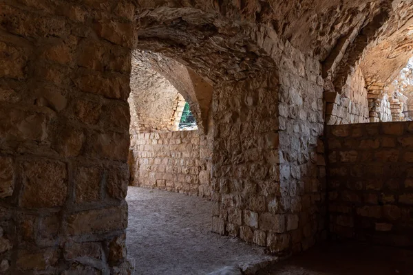 Well Preserved Remains Yehiam Crusader Fortress Kibbutz Yehiam Galilee Northern — Foto de Stock