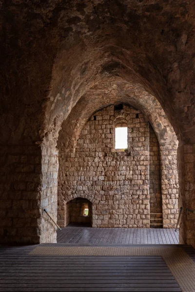 Well Preserved Remains Yehiam Crusader Fortress Kibbutz Yehiam Galilee Northern — Fotografia de Stock