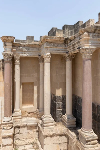 Beit Shean Israel August 2022 Amphitheater Partially Restored Ruins One — Stockfoto