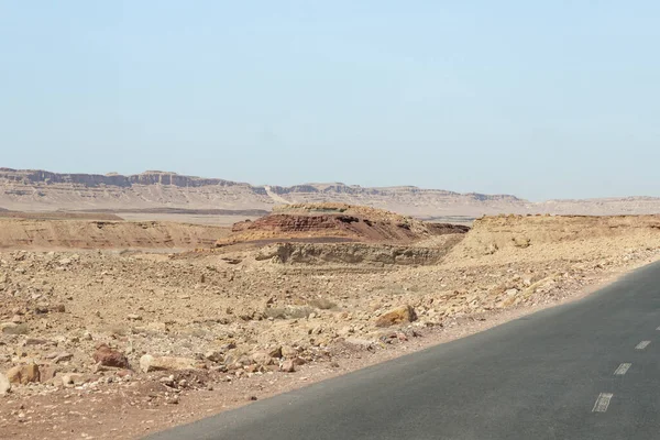 The majestic beauty of the boundless stone Judean desert in southern Israel