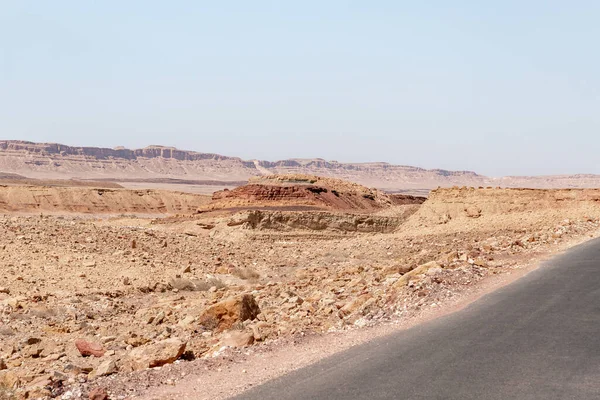 The majestic beauty of the boundless stone Judean desert in southern Israel