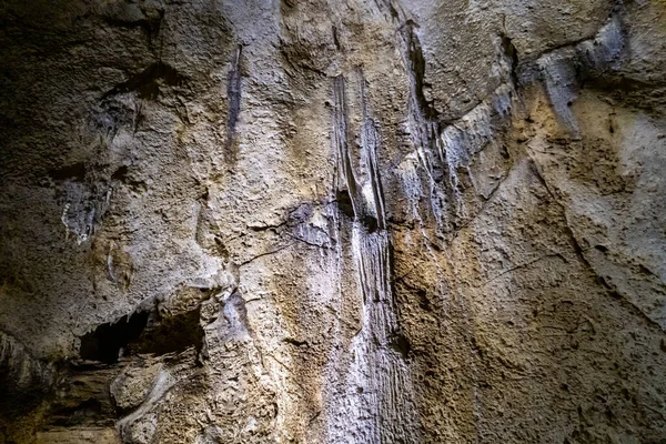 Cave Stalagmites Stalactites Which Caveman Lived National Reserve Nahal Mearot — 图库照片