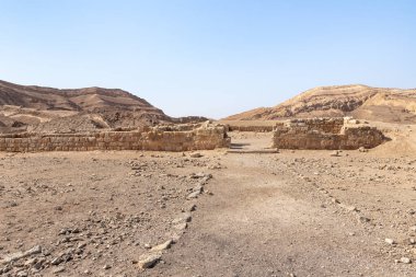 The majestic beauty of the boundless stone Judean desert in southern Israel