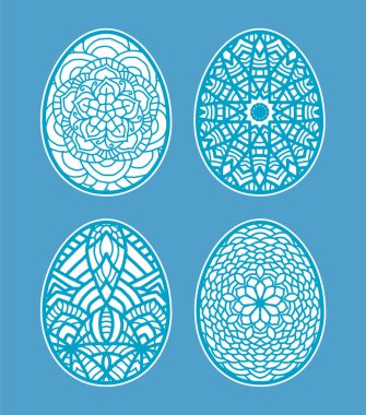 Paskalya yumurtaları karalama stili. Mutlu Paskalya elleri.