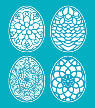 Paskalya yumurtaları karalama stili. Mutlu Paskalya elleri.